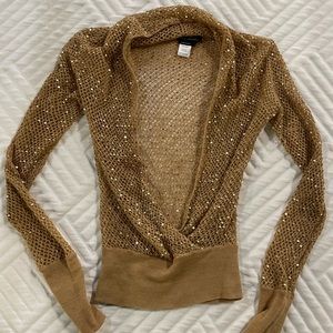 Gold sparkly BCBG topper